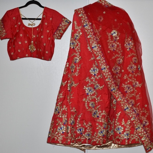 Gorgeous Red Lehenga Set! - Picture 2 of 4